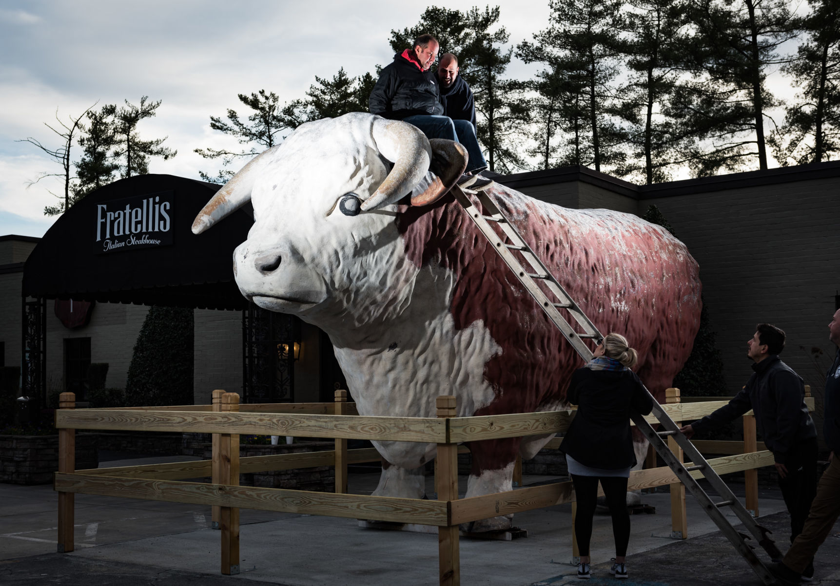 Bull Statue at Fratellis Itatlian Steakhouse